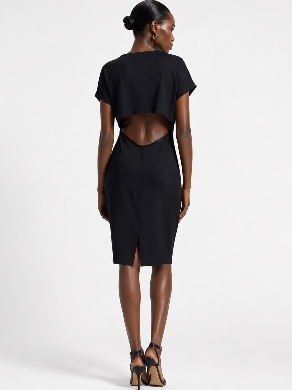 Alasdair S Brooklyn Designer Open Back Sheath Artsy Event Party Business Chic